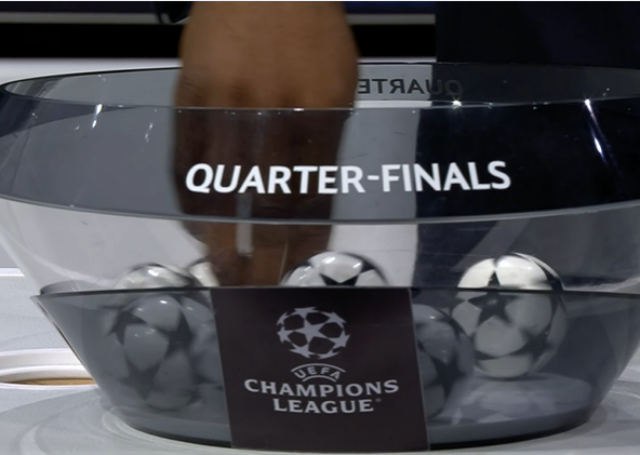 UEFA 챔피언스리그 8강 대진 추첨 현장