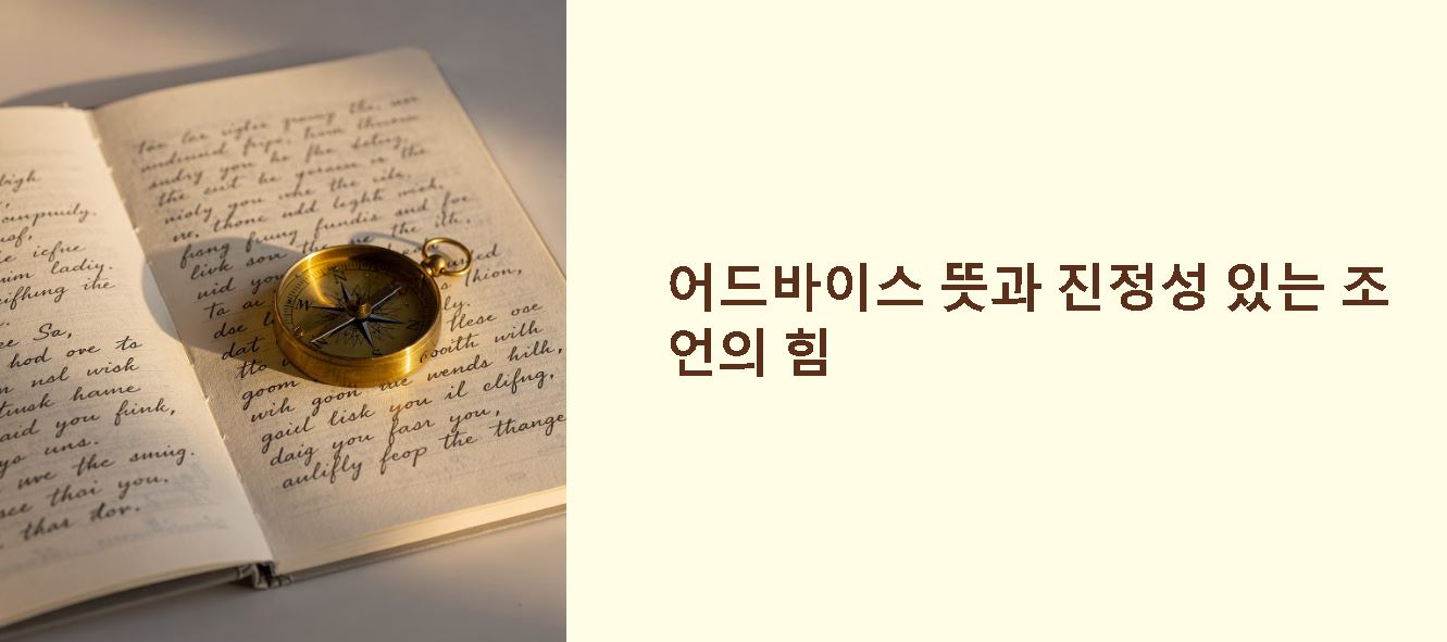 어드바이스 뜻
