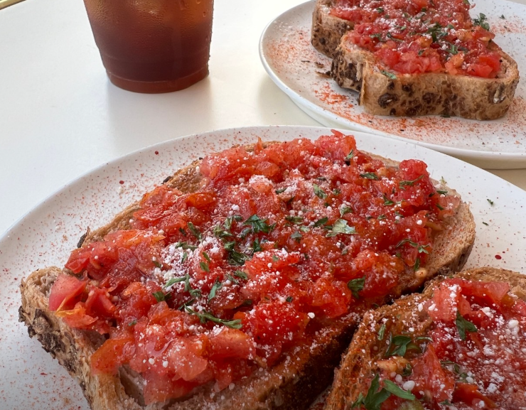 판 콘 토마테 음식 사진