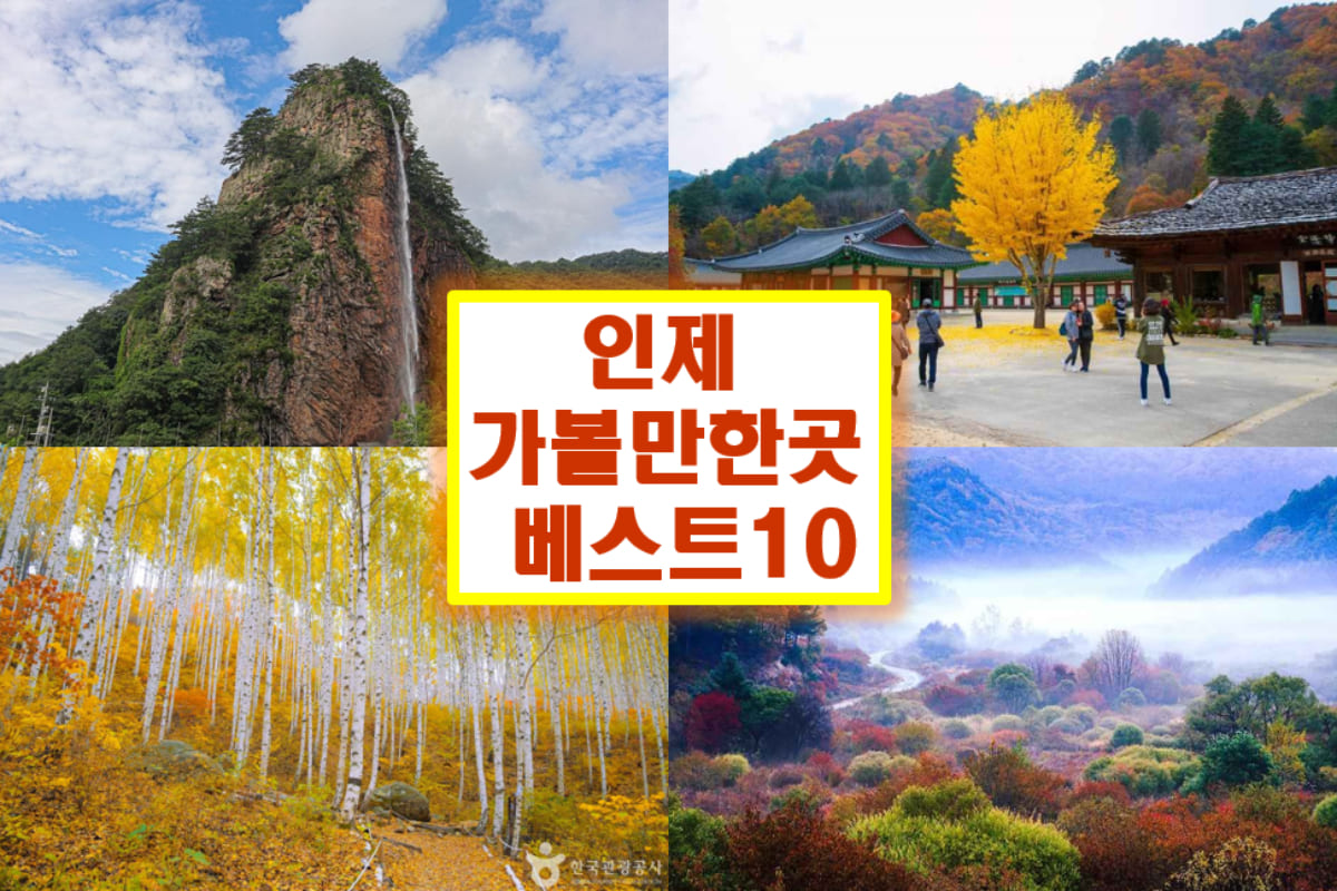 인제 가볼만한곳 베스트10