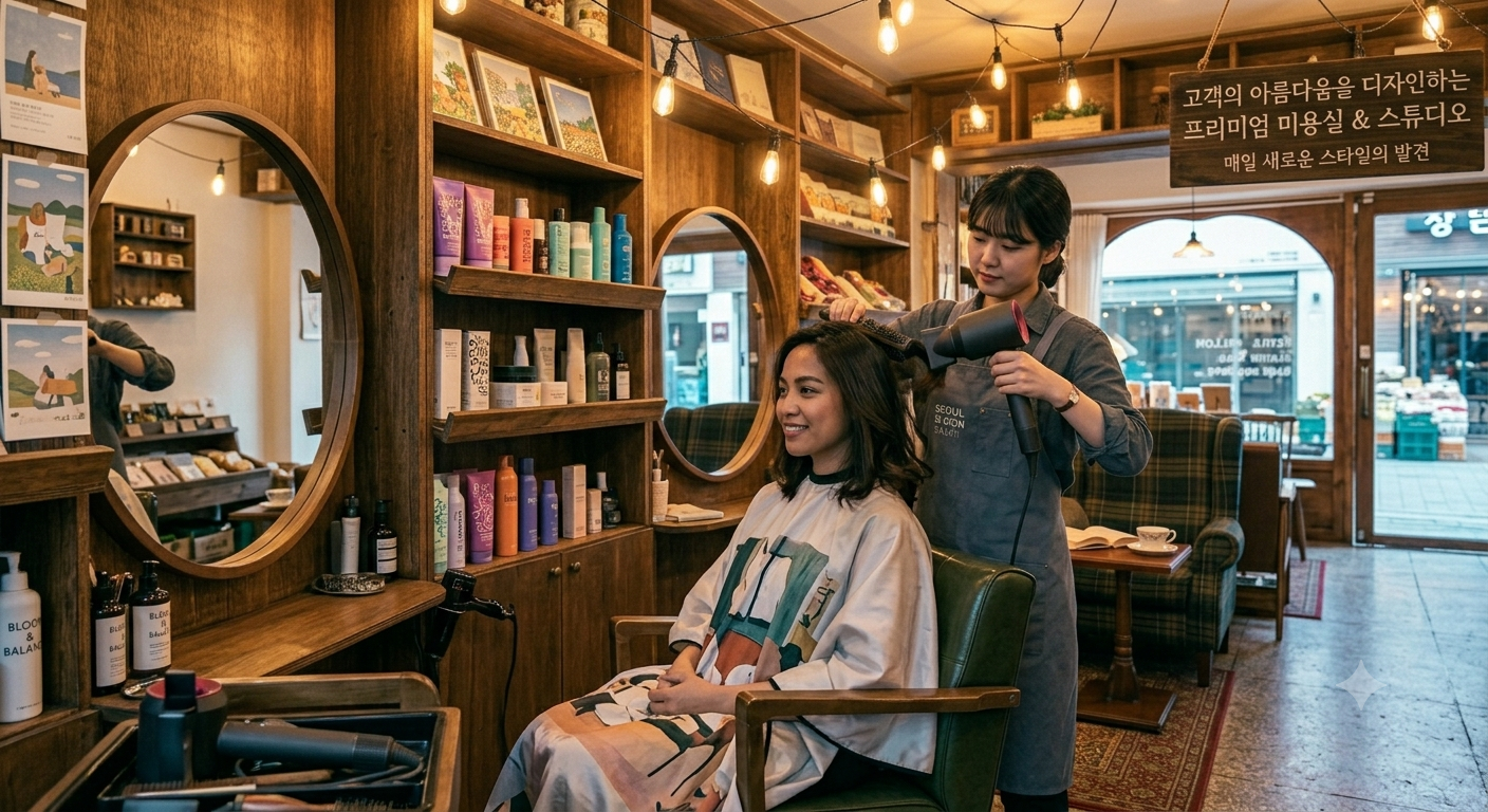 신용취약 소상공인인 미용실 전경