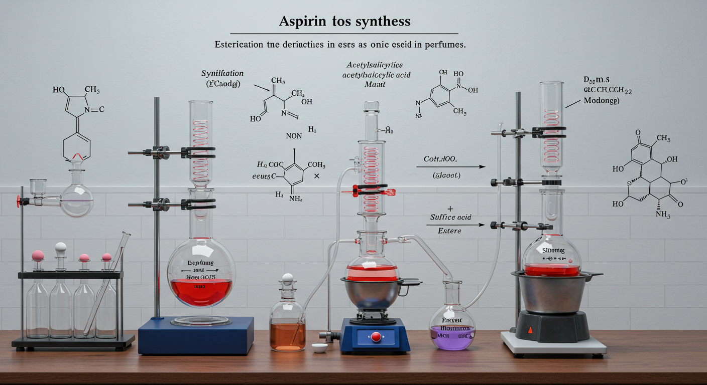 화학실험&amp;#44; 아스피린합성