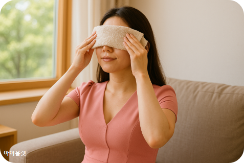 온찜질과 마사지