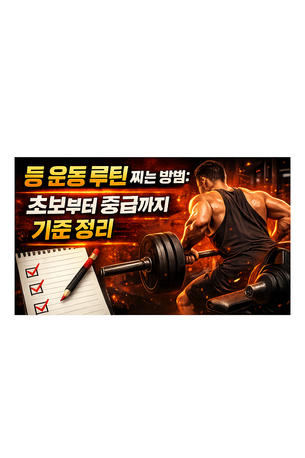 등 운동 루틴 짜는 방법