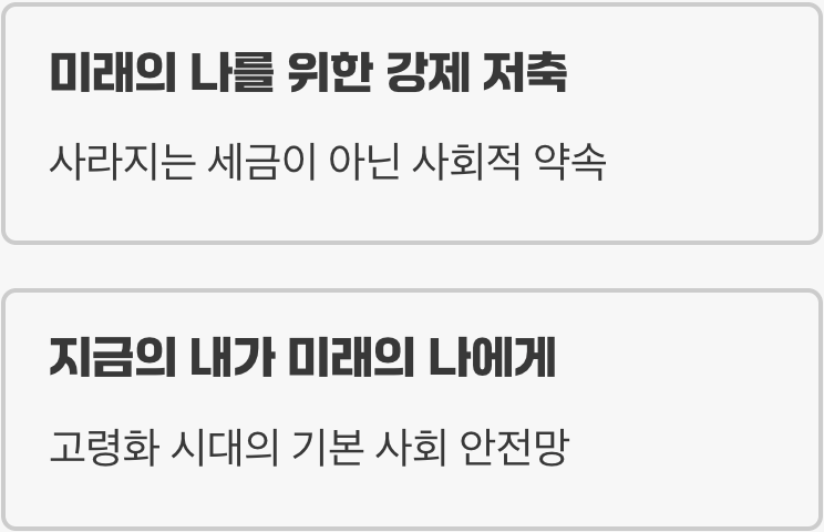 국민연금, 세금일까? 저축일까?