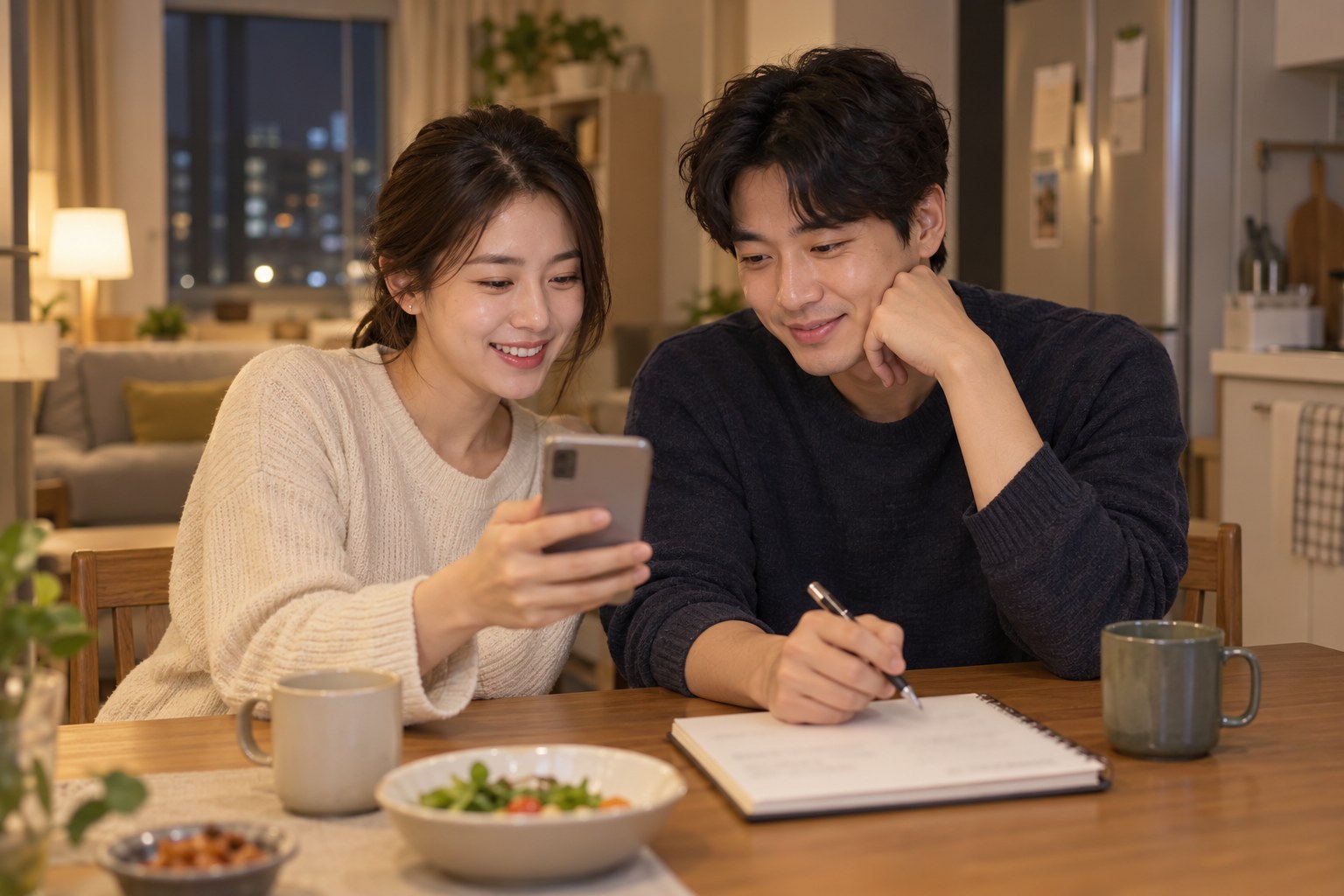 연말정산 공제 계산하는 부부