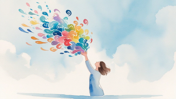 INFP의 강박장애는 감정을 무시하지 않고, 끝까지 돌보려는 태도에서 시작됩니다. 그러나 감정은 때로 손에서 놓아야 건강해집니다에 관한 그림