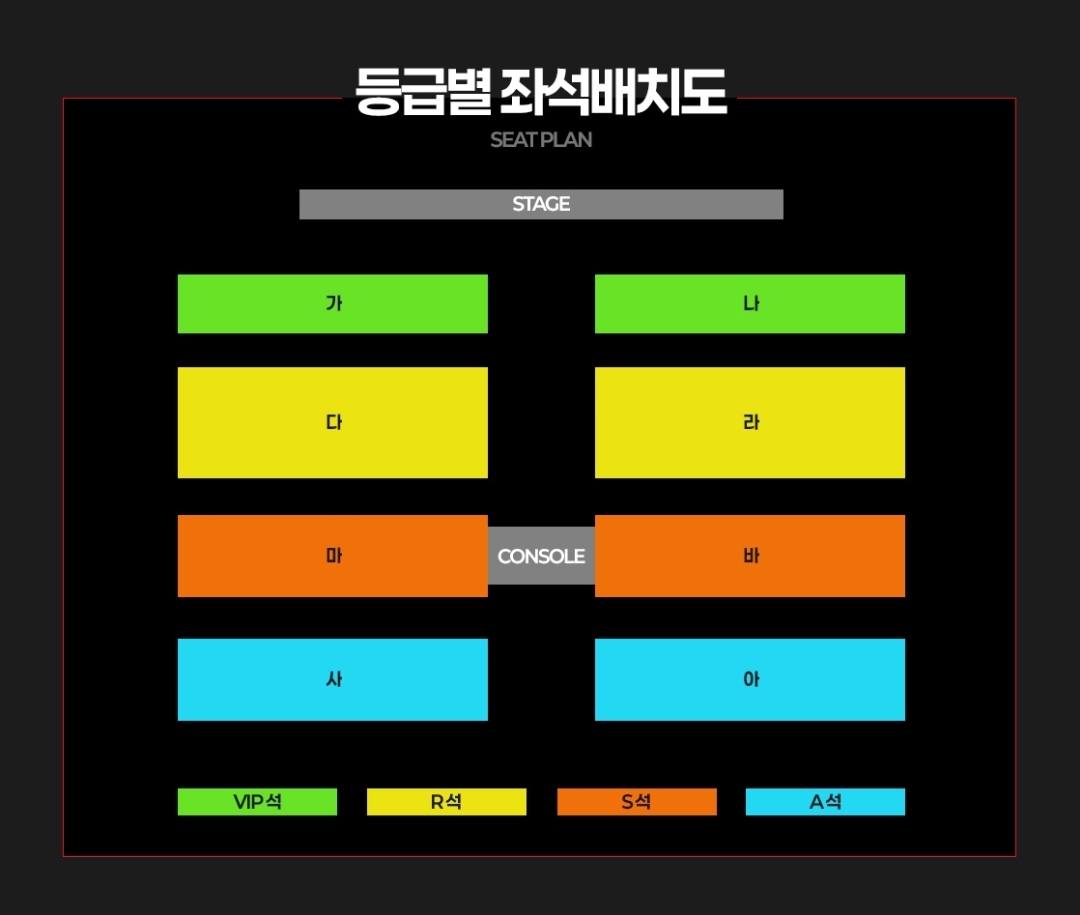 예매처별 좌석표