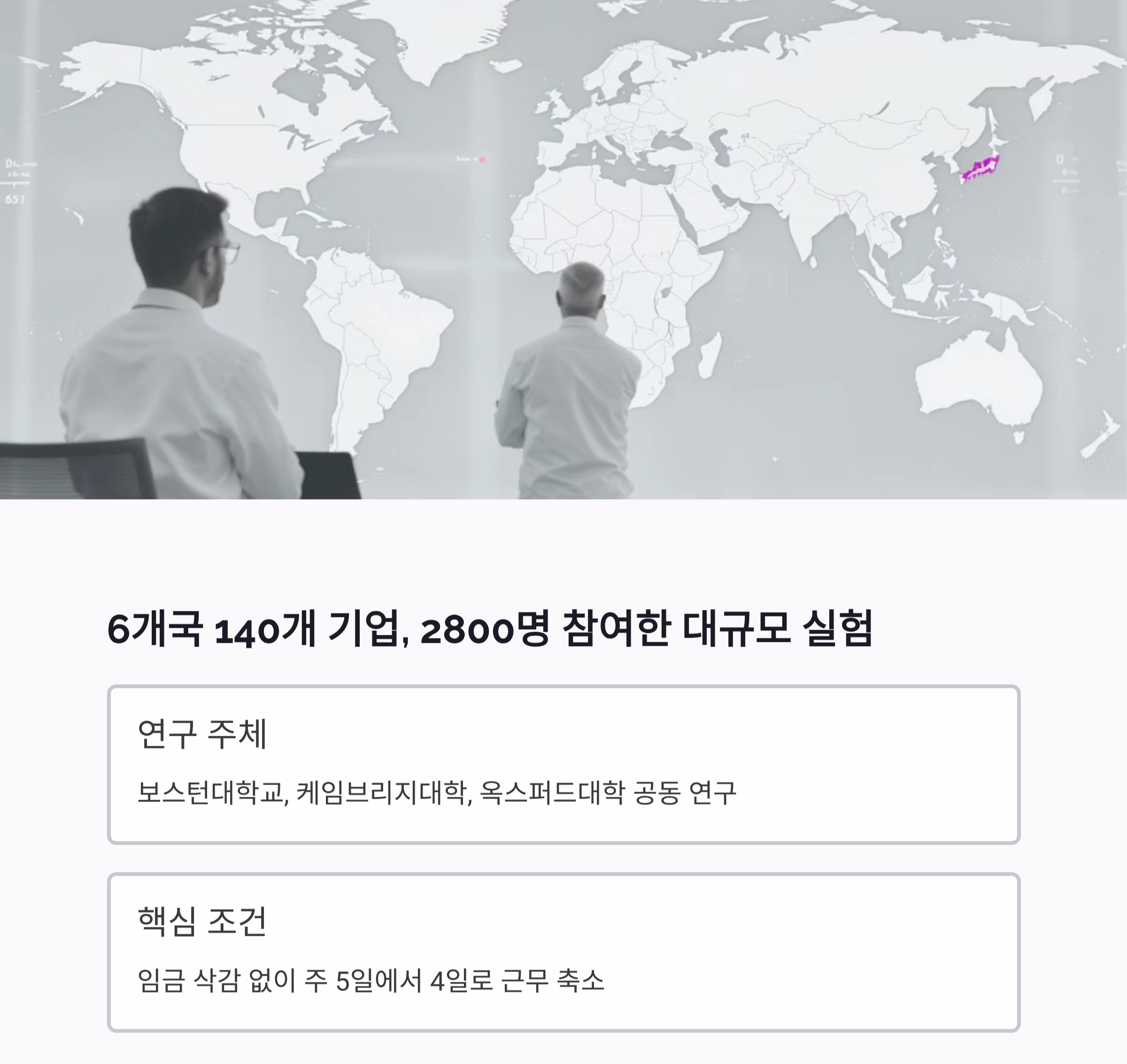 주 4일제 실험, 생산성도 만족도도 모두 올라갔다