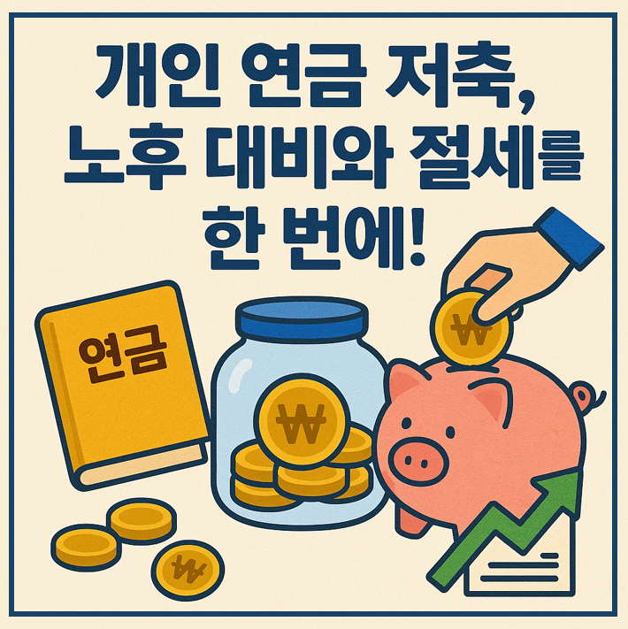 개인 연금 저축 노후 대비와 절세를 한번에 이미지