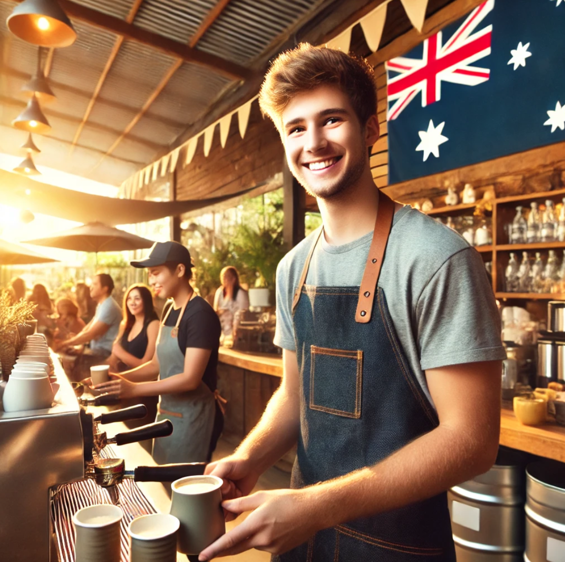 호주 워킹홀리데이에서 일 하고 있는 사람
