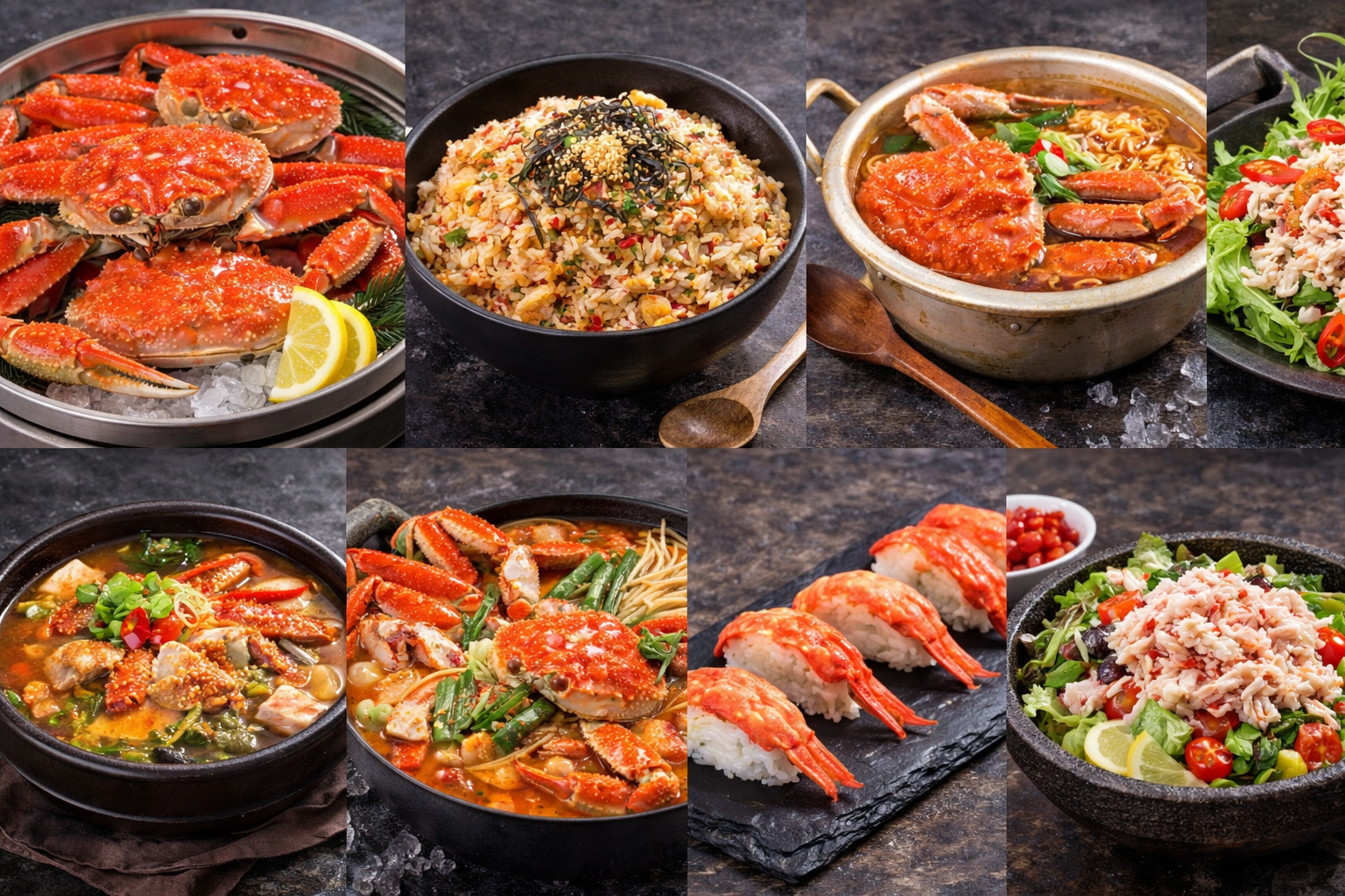 홍게를 활용한 음식