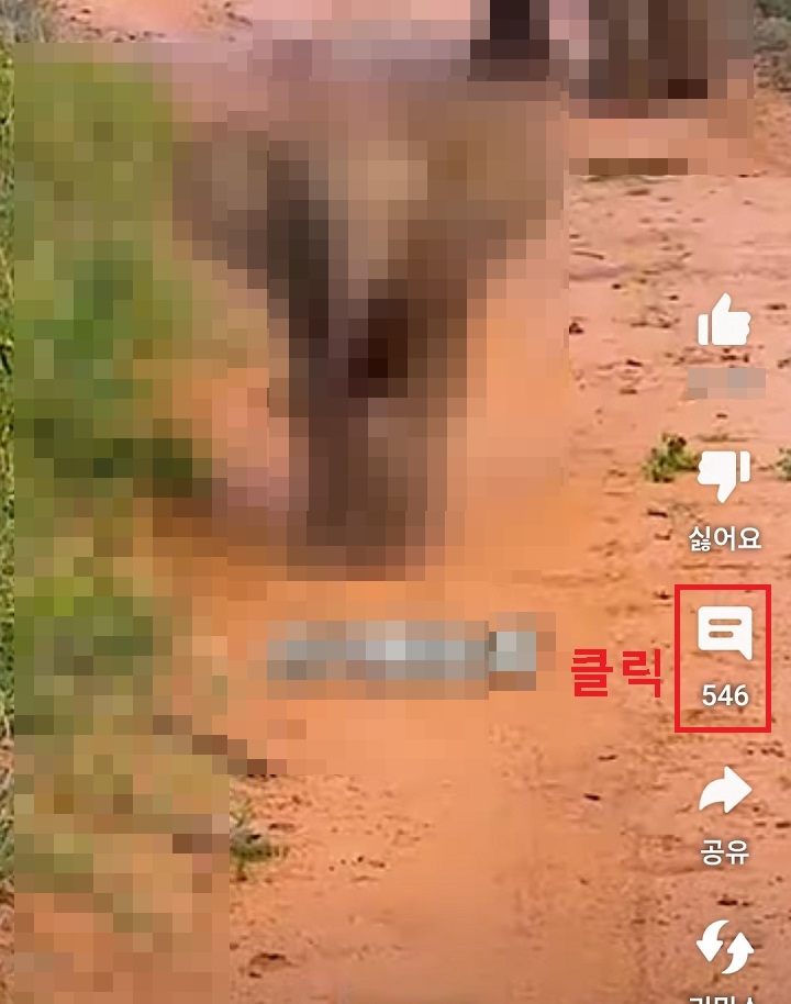 댓글 아이콘 클릭함