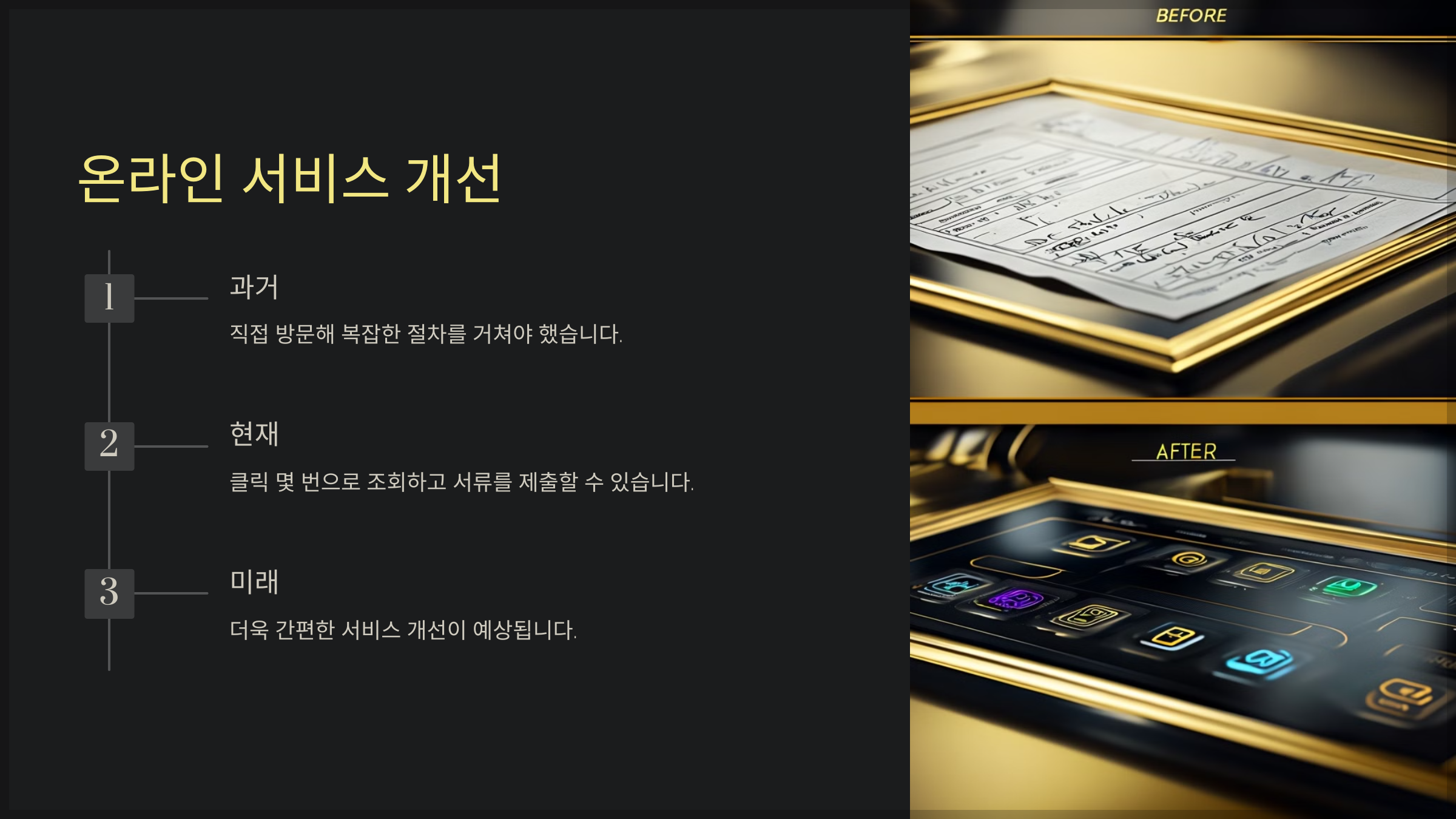 온라인 서비스 개선