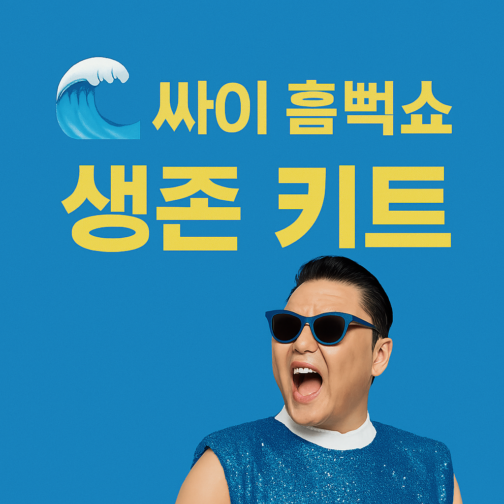 싸이 흠뻑쇼 2025 생존템 준비물 체크리스트