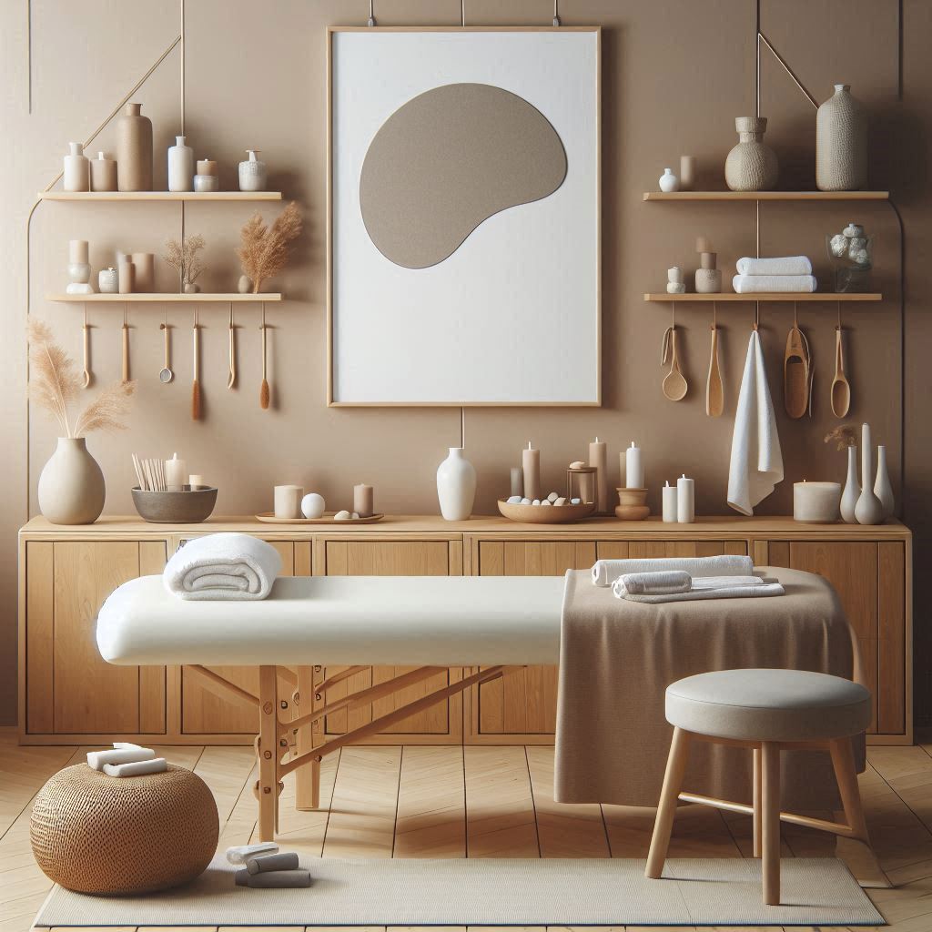 피부,체형관리 샵 배경