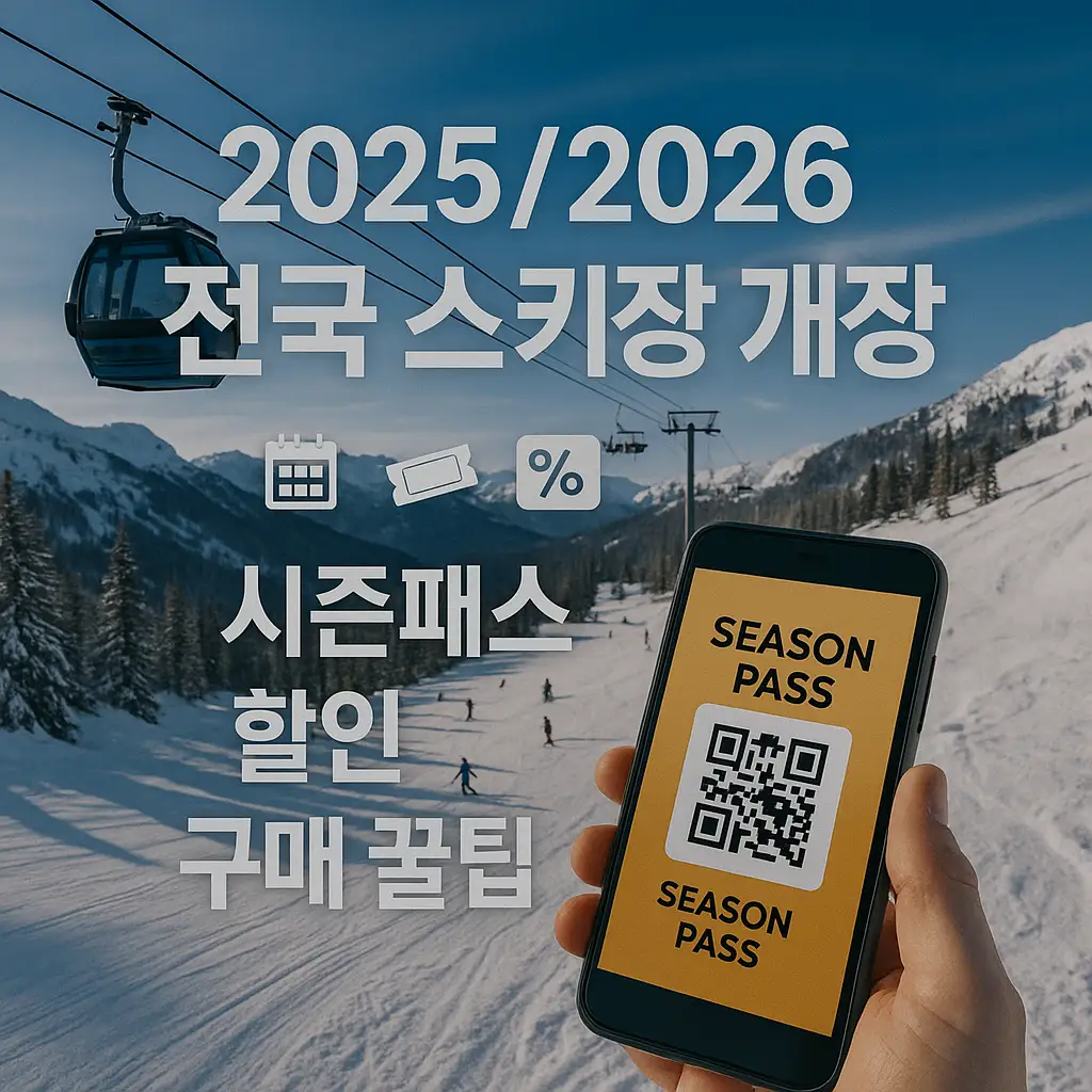 스키장 이용 필수 팁