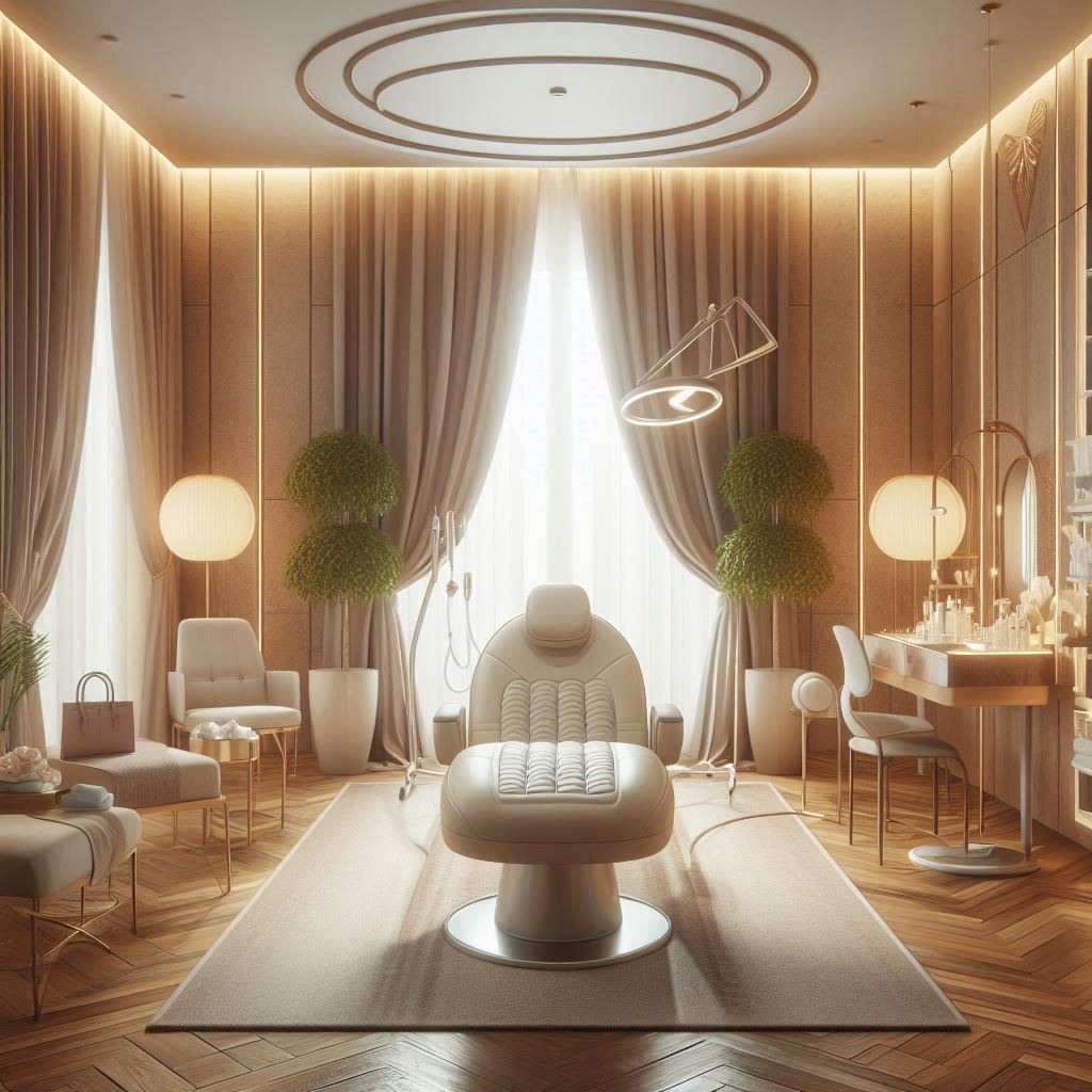 피부,체형관리 샵 배경