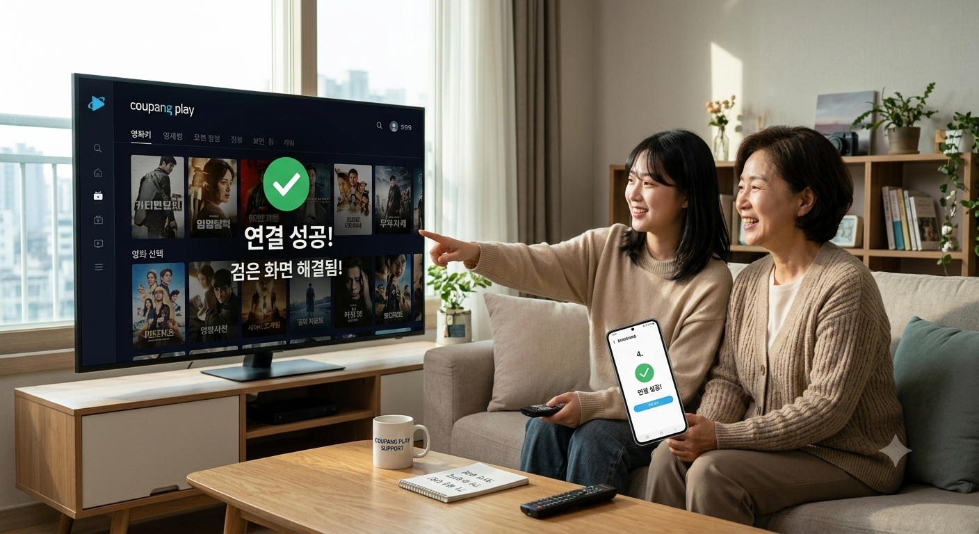 스마트TV 쿠팡플레이 검은화면 로딩 멈춤 현상 4가지 해결법