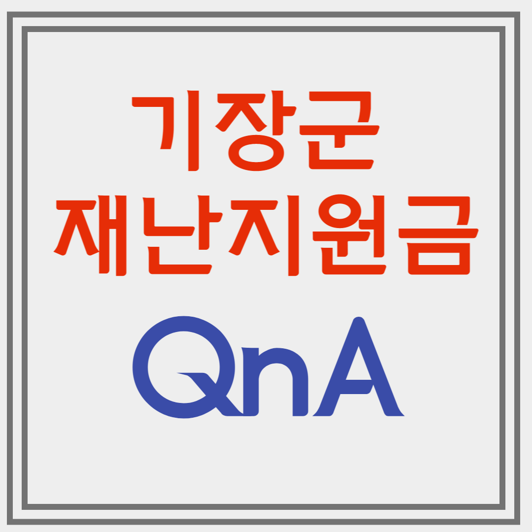 기장군 재난지원금