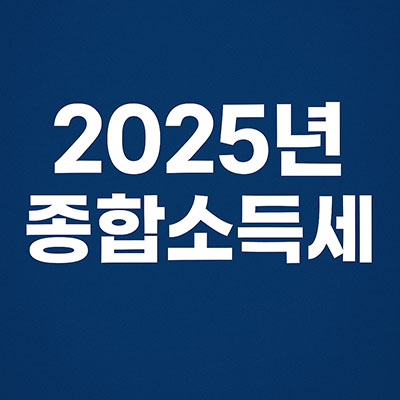 2025 종합소득세 신고 이미지 예시