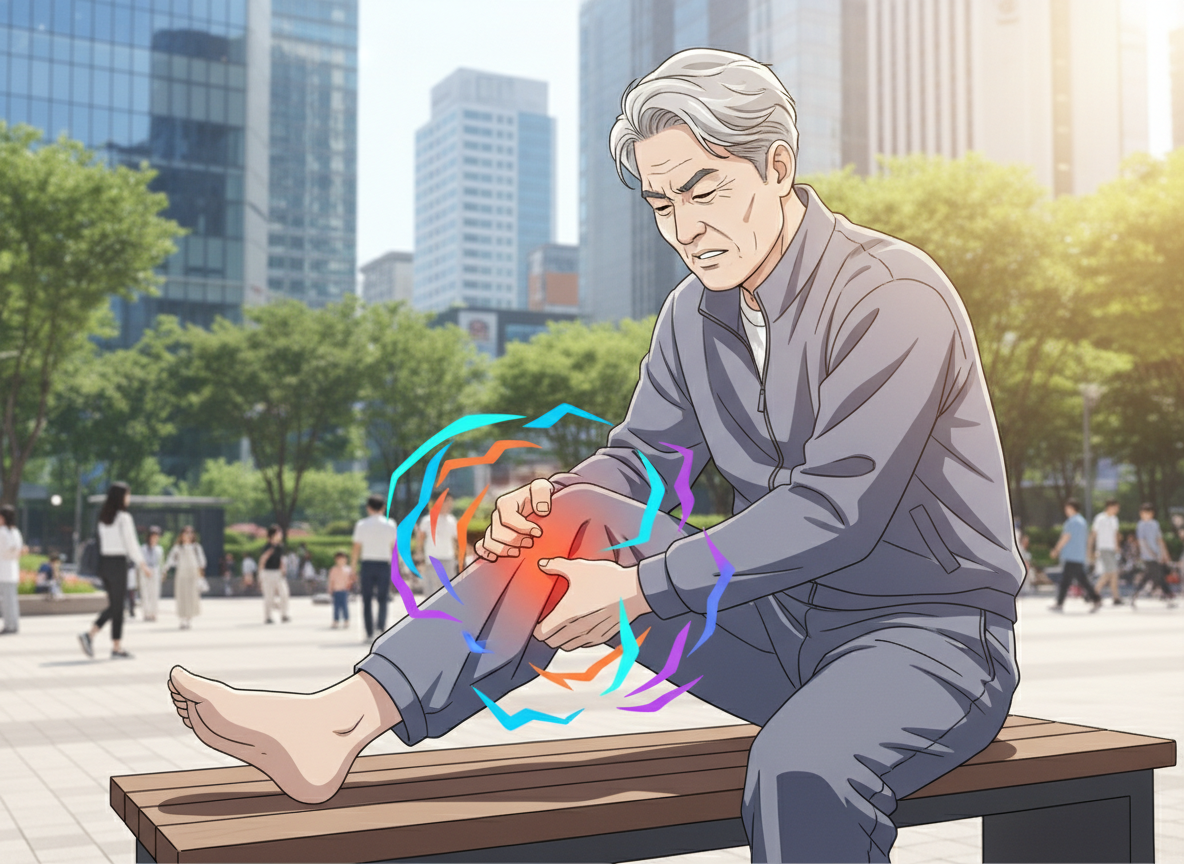 무릎 오금 통증 원인 진료과 찾기 어디아파 앱 어플