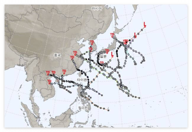 2024년 태풍 현황