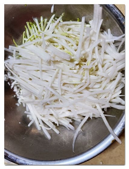 무생채 만들기 121