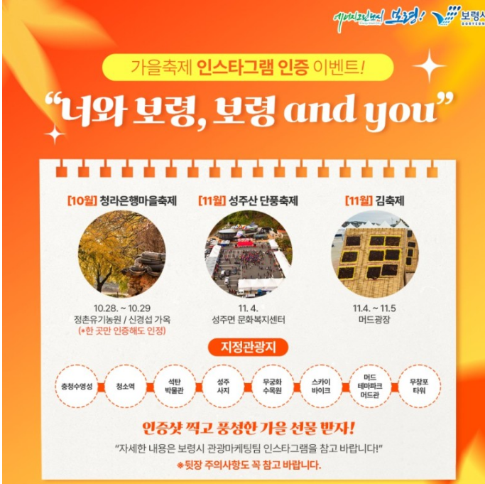  보령 김축제 이벤트