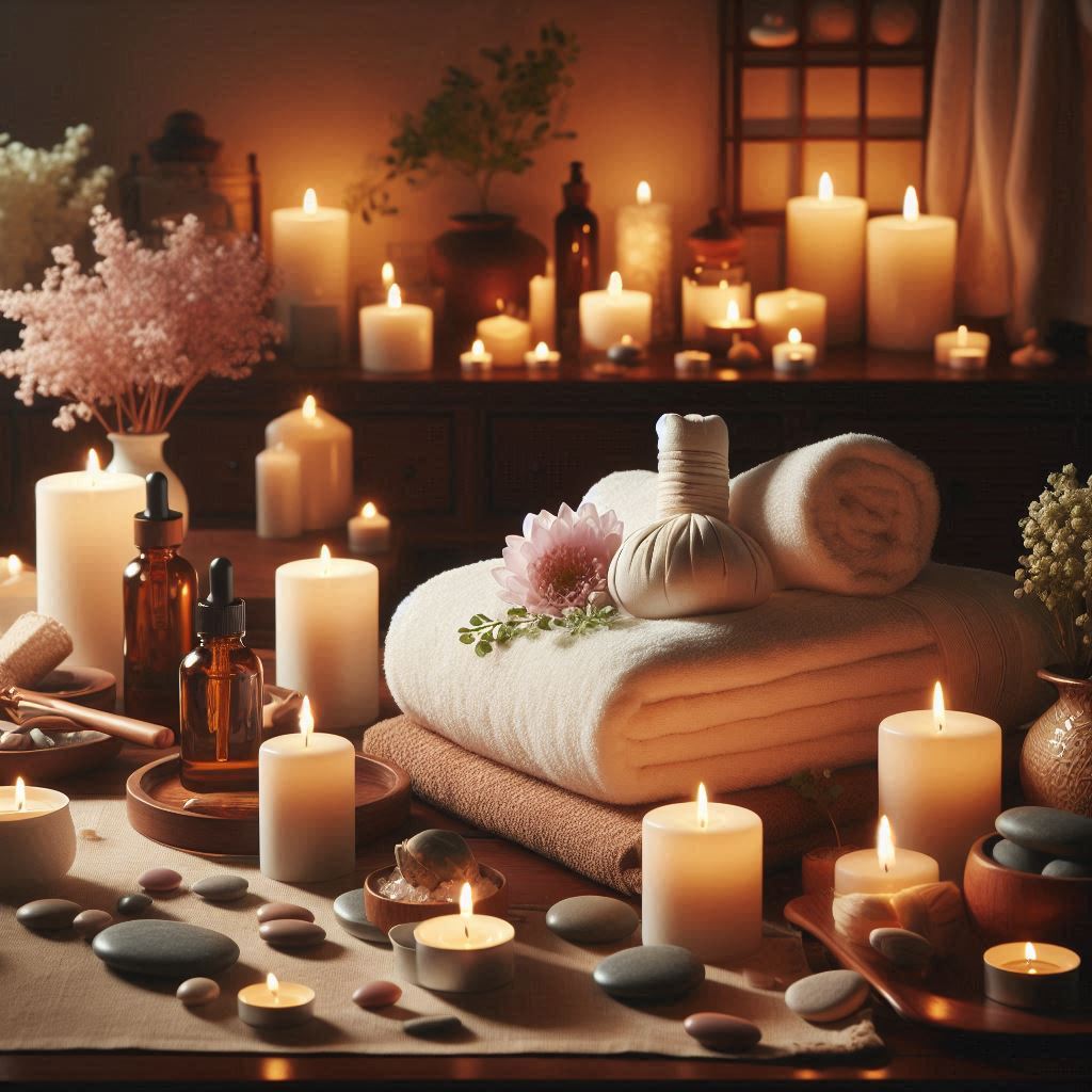 피부,체형관리 샵 배경