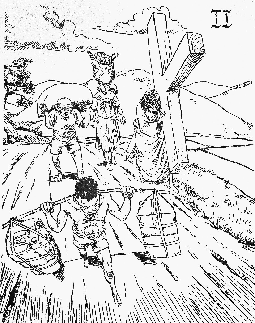 십자가를 지시는 예수님 제2처 파리외방전교회