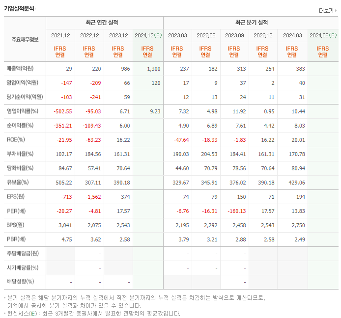 노랑풍선_실적