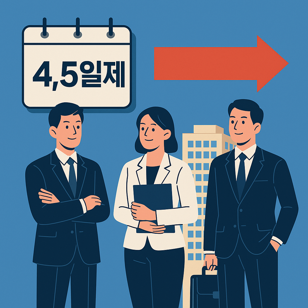 4,5일제 실제 사례 관련 사진