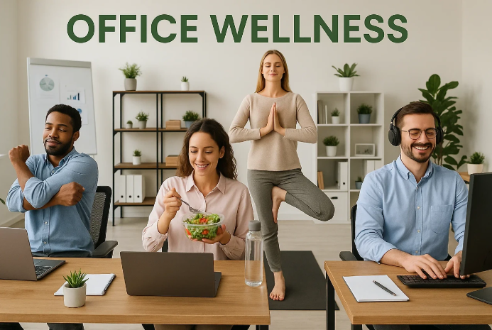 사무실 웰빙 사진