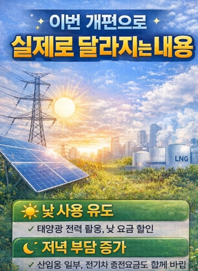 2026 전기요금 개편 언제부터? 적용 시점·대상·계산방법 총정리