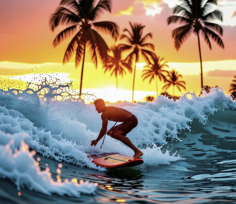 하와이 여행, 서핑