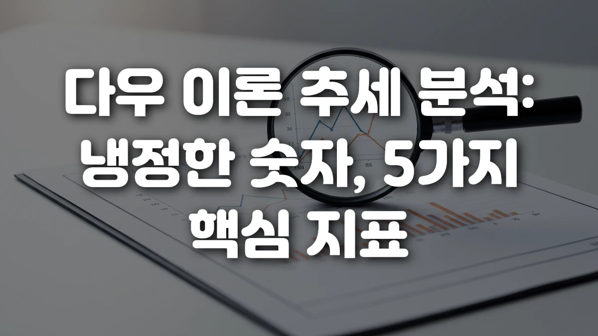 다우 이론 추세 분석 냉정한 숫자 5가지 핵심 지표