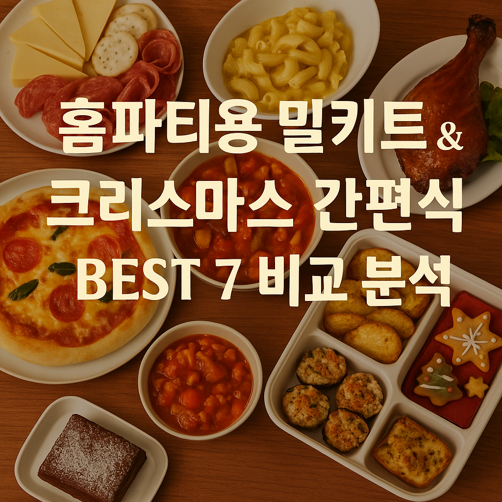 홈파티용 밀키트 &amp; 크리스마스 간편식 BEST 7 완벽 비교 분석