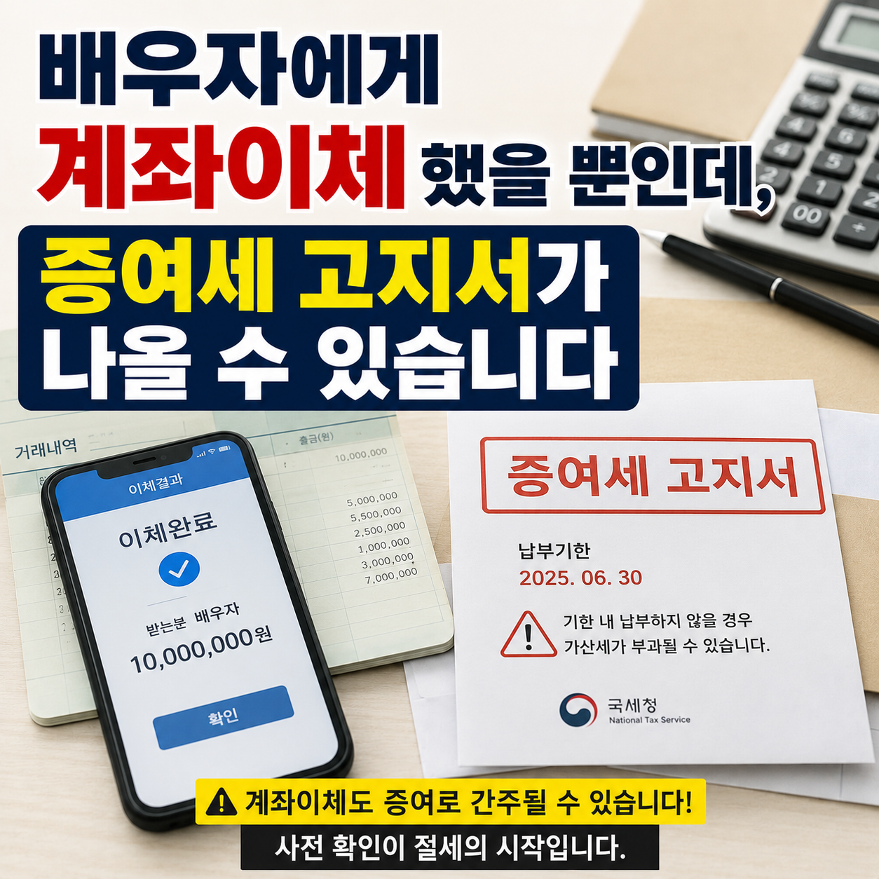 증여세 고지서