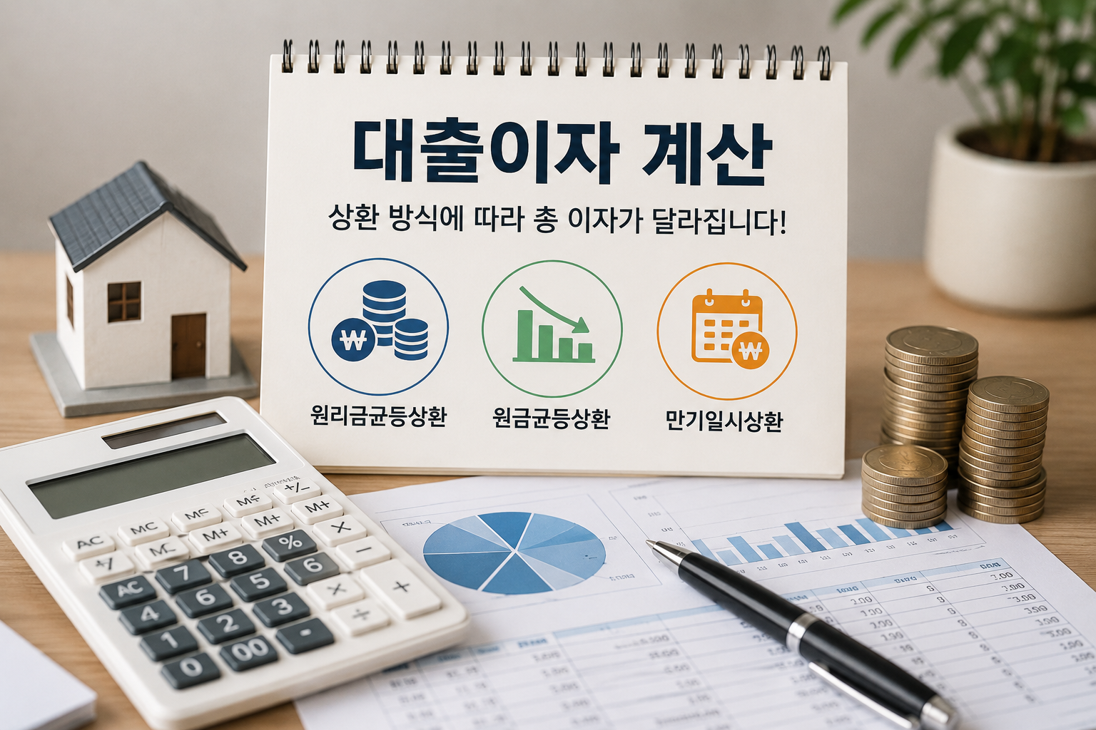 대출이자 상환 방식 이미지