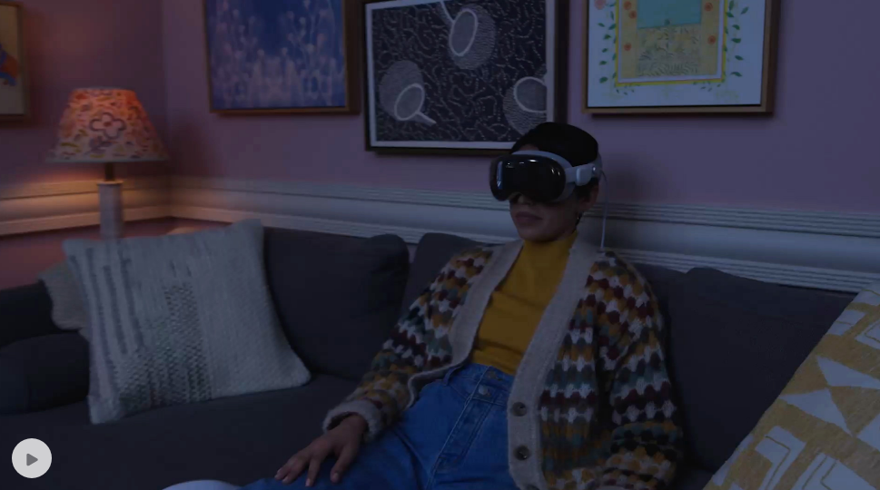 Apple Vision Pro와 함께하는 새로운 엔터테인먼트 경험(출처- Apple Newsroom)