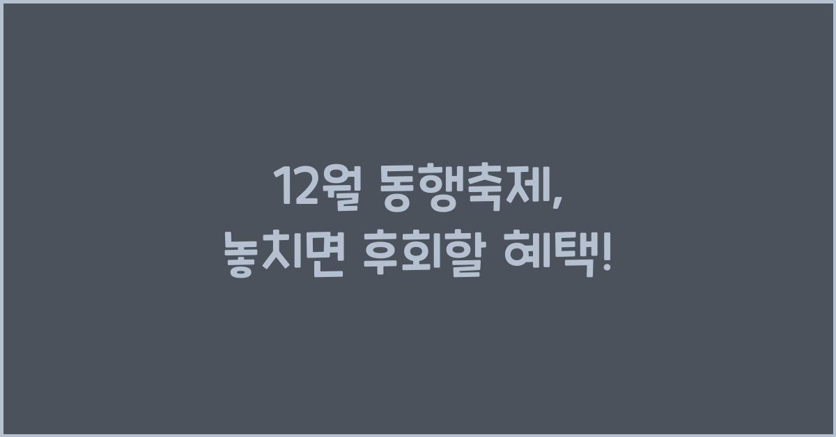 12월 동행축제