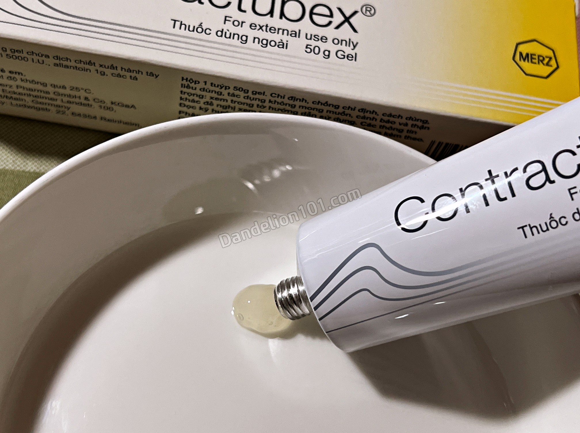 콘투락투벡스(Contractubex) 연고 크림 사진