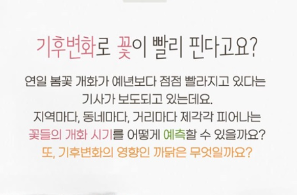 봄꽃 개화시기 