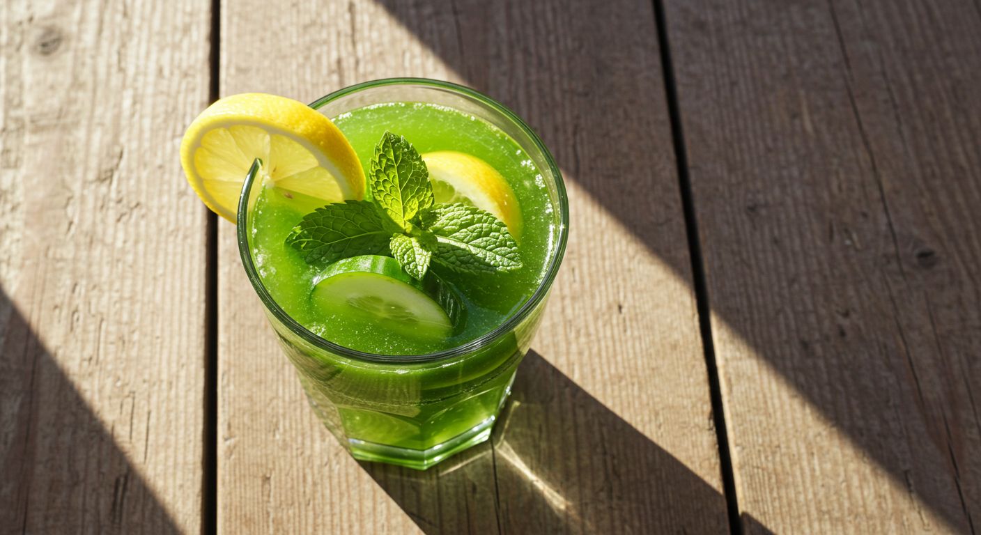 디톡스 주스 컵 이미지, 상큼한 건강한 음료