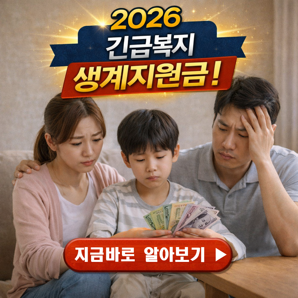 [필독] 2026 긴급복지 생계지원금 신청방법: 48시간 내 195만원 받는 법