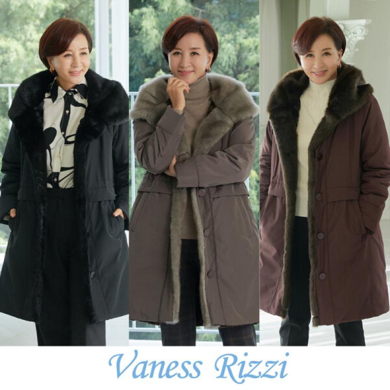 Vaness Rizzi 바네사리찌 22FW 여성 숄카라 퍼 패딩 1종