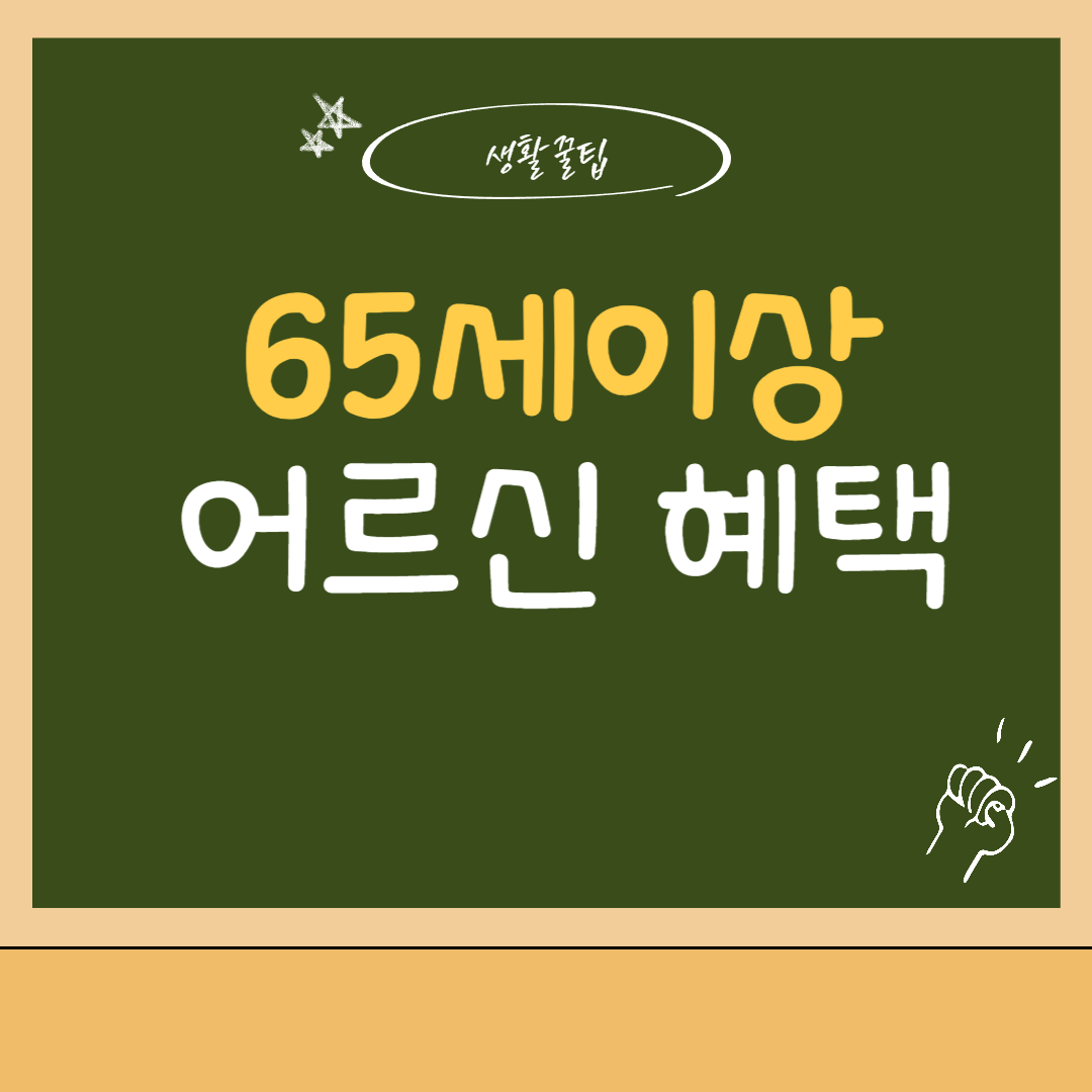 65세이상 어르신혜택