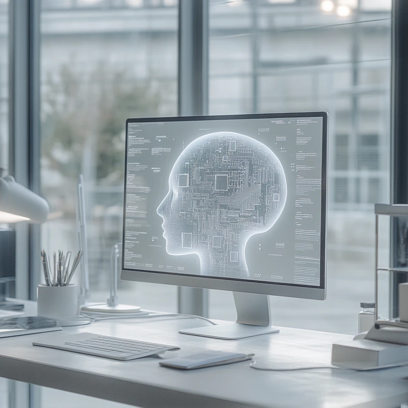 AI 반도체 산업 트렌드와 미국 ETF 심볼을 조합한 현대적 인포그래픽. 연금계좌 편입, ETF 트렌드, AI 성장주, 미국 기술주, 미래 산업 전망 등 LSI 키워드와 함께 시각적 전문성 강조