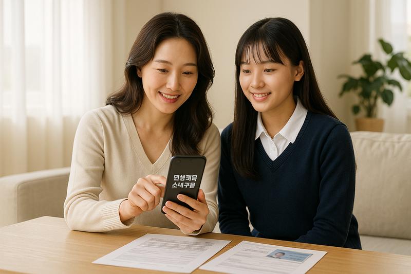 민생회복 소비쿠폰 미성년자 신청 및 발급 방법 상세 설명